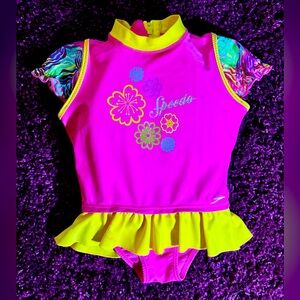 Speedo Kids Learn To Swim UV Thermal Buoyancy 5T UV 50 Zipper Skirt Thermal Nice